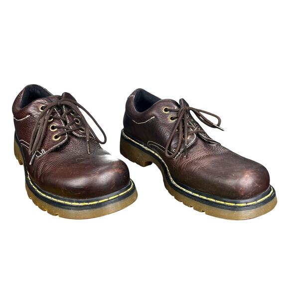 Vintage Dr. Martens Men’s Brown Leather Lace Up Chunky Oxfords Size US 13 main image 8
